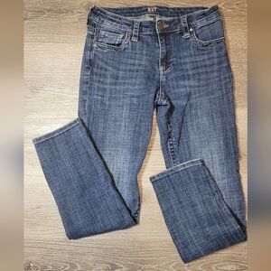 Kut From the Kloth Jeans Womens‎ Dark Blue Straight Leg Mid Rise Jeans Size 4